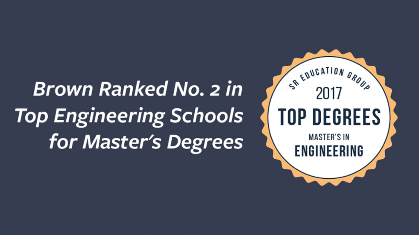 Brown University Engineering Ranked Second Among Master’s Degree